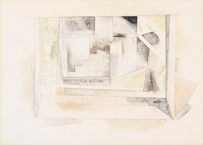 Bermudy, schodiště, 1917 (wc na papíře) od Charles Demuth