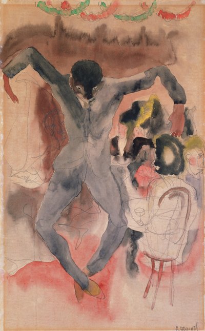 Černý tanec (wc na papíře) od Charles Demuth