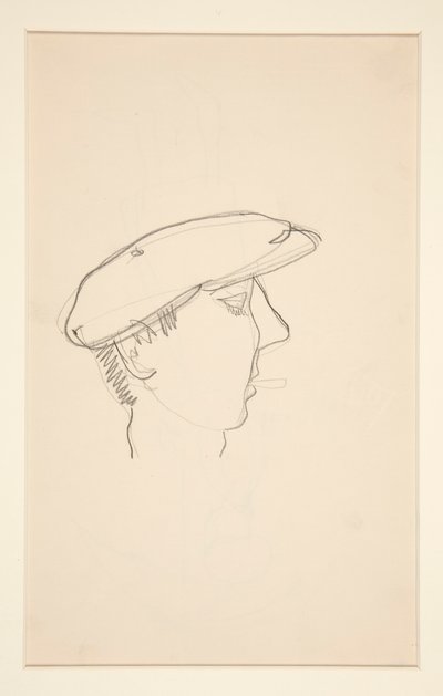 Head of Man Smoking (recto); Žena s deštníkem (verze) od Charles Demuth