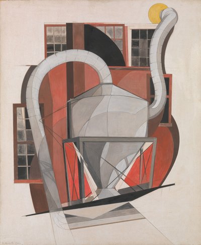 Stroje, 1920 (kvaš a grafit na kartonu) od Charles Demuth