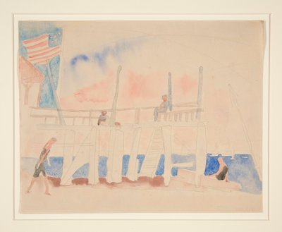 Molo Se čtyřmi Postavami od Charles Demuth
