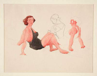 Tři ženy Na Pláži, Provincetown od Charles Demuth