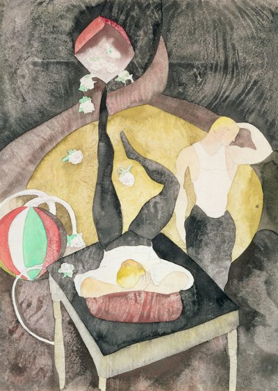 Dva akrobatští žongléři, 1916 (wc na papíře) od Charles Demuth