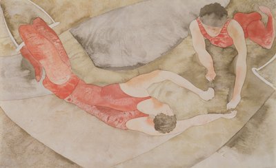 Dva hraběcí umělci červená, 1916 (wc na papíře) od Charles Demuth