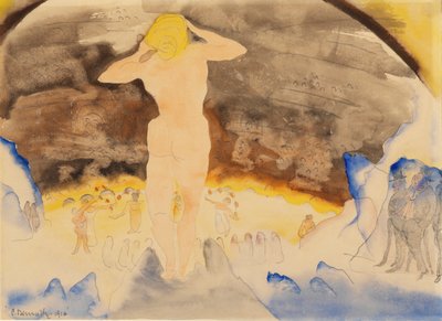 Zolas Nana, 1915 (wc na papíře) od Charles Demuth