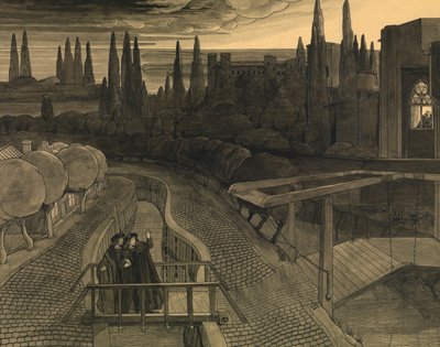 Hjalmar (inkoust a mytí na papíře) od Charles Doudelet