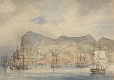 Pohled na Gibraltar od Charles Dyce