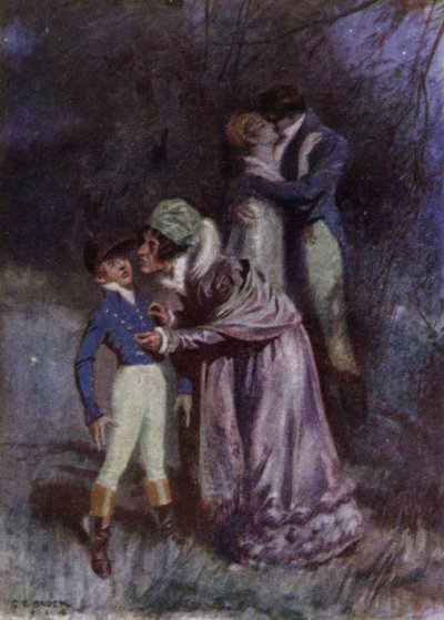 Ilustrace pro The Amateur Gentleman od Jefferyho Farnola (barevné lito) od Charles Edmund (after) Brock