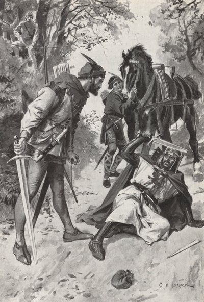 Robin Hood (litho) od Charles Edmund (after) Brock