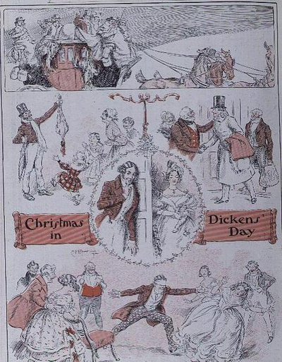 Vánoce na Dickensův den od Charles Edmund Brock
