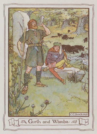 Ilustrace pro Ivanhoe od Sira Waltera Scotta od Charles Edmund Brock