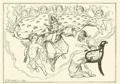 Ilustrace k The Essays of Elia od Charlese Lamba (rytina) od Charles Edmund Brock