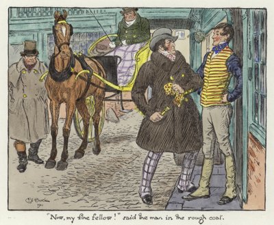 Ilustrace pro Pickwick Papers od Charles Edmund Brock