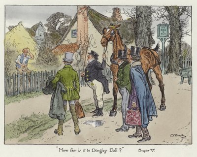 Ilustrace k Pickwickovým novinám od Charles Edmund Brock