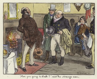 Ilustrace pro Pickwick Papers od Charles Edmund Brock
