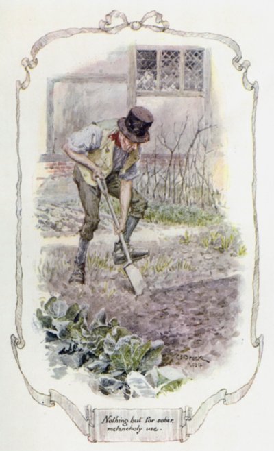 Nic než pro střízlivé melancholické použití (color litho) od Charles Edmund Brock