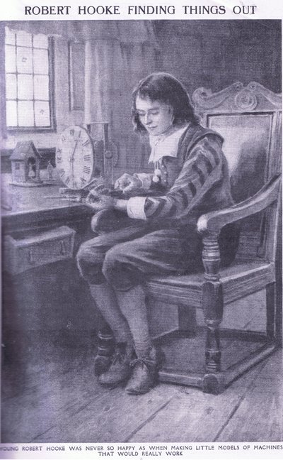 Robert Hooke zjišťuje věci od Charles Edmund Brock