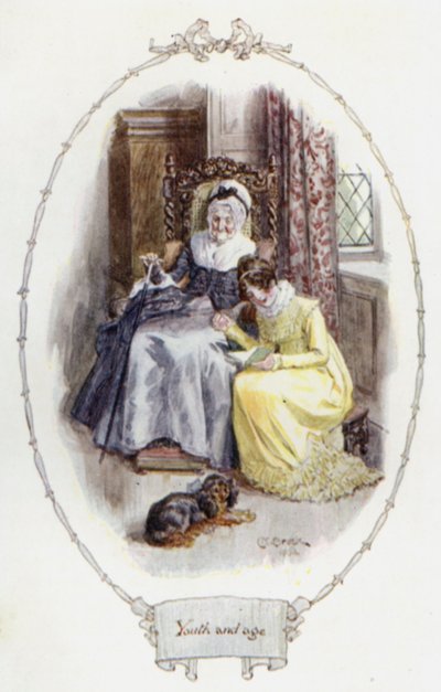 Mládí a věk (barva lito) od Charles Edmund Brock