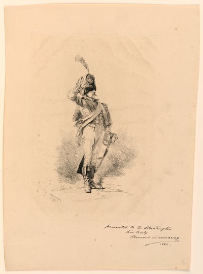 Vojenský pozdrav od Charles Edouard Armand Dumaresq