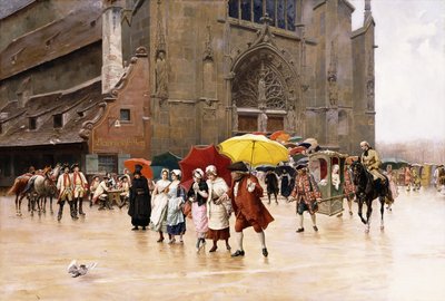 po kostele, od Charles Edouard Delort