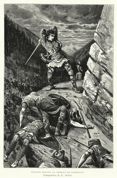 Roland Frappa Au Perron De Sardoine (rytina) od Charles Edouard Delort