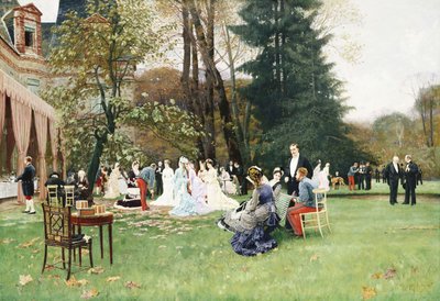 Svatba, Fontainebleau; Svatby, Fontainebleau, od Charles Edouard Delort