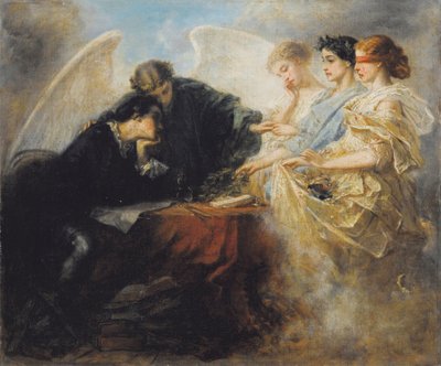 Mladý muž na rozcestí, 1856 od Charles Edouard de Beaumont