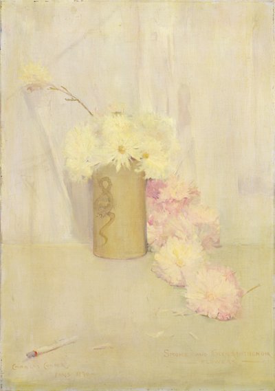 Květiny kouře a chryzantémy od Charles Edward Conder