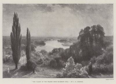 Údolí Temže z Richmond Hill od Charles Edward Johnson