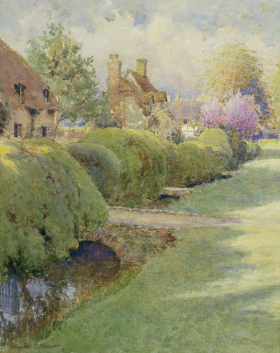 The Box Hedge, Warborough, Oxon od Charles Edwin Flower