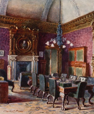 Treasury Board Room, kancelář státního kancléře od Charles Edwin Flower
