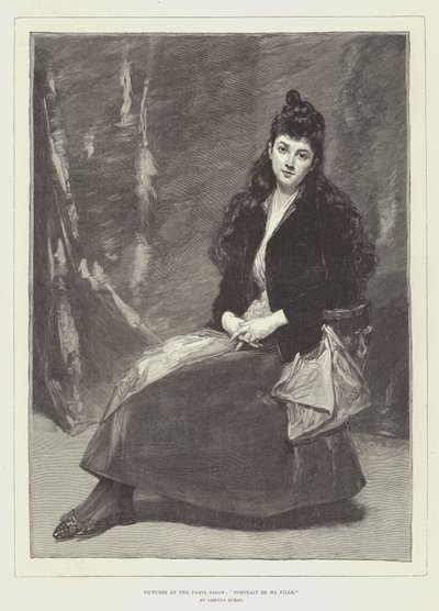 Obrázky na pařížském salonu, Portrait de Ma Fille od Charles Emile Auguste Carolus Duran