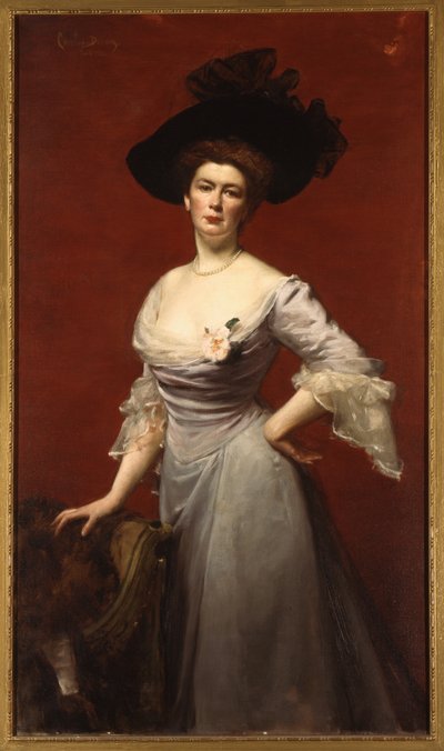 Portrét Elinor Medill Patersonové od Charles Emile Auguste Carolus Duran