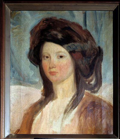 Portrét Juliette Drouetové (1806-1883), herečky a milenky Victora Huga Obraz Charles Emile Champmartin (1797-1883) Paříž 19. století, domov Victor Hugo od Charles Emile Callande de Champmartin
