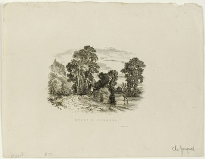 Hrad od Charles Emile Jacque