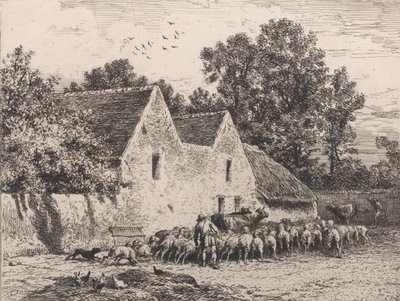 Farma, 1864. od Charles Emile Jacque