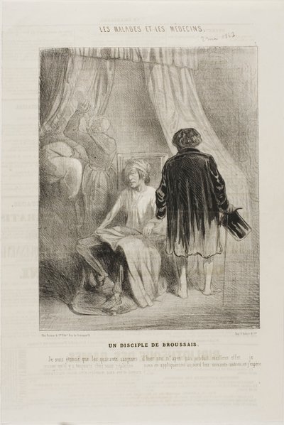 Následovník Broussais (deska 7) od Charles Emile Jacque