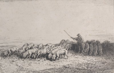 Stádo prasat, 1850. od Charles Emile Jacque