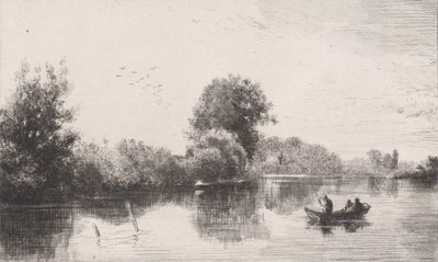 Bords-de-la-Marne, ca. 1862. od Charles Emile Jacque
