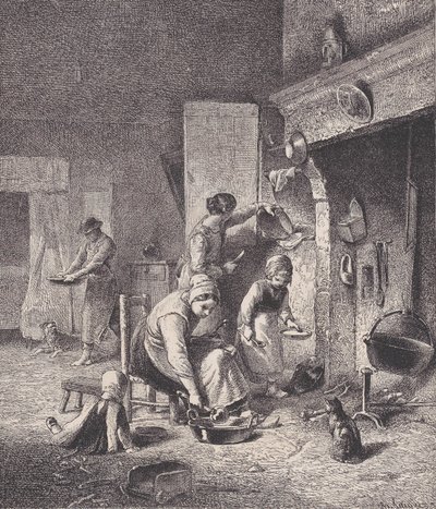 Gruel, z Le Magasin Pittoresque, ca. 1852. od Charles Emile Jacque