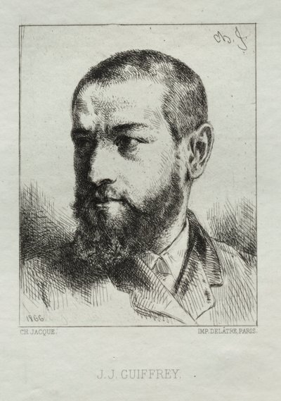 J.J. Guiffrey, 1866. od Charles Emile Jacque