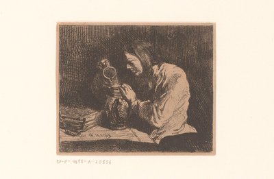 Mladý muž s džbánem od Charles Emile Jacque