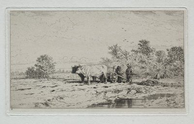 Krajina, dělníci od Charles Emile Jacque