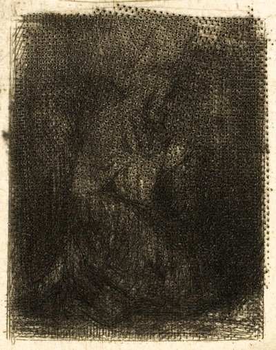 Mnich v modlitbě od Charles Emile Jacque