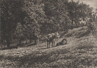 Sad, 1865. od Charles Emile Jacque