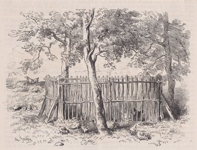 School Park, od Magasin Pittoresque, ca. 1852. od Charles Emile Jacque