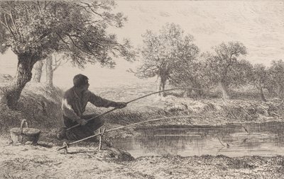 Návnadový rybolov, 1864. od Charles Emile Jacque
