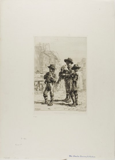 Pifferari od Charles Emile Jacque