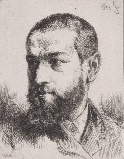 Portrét J. J. Guiffreyho, 1866. od Charles Emile Jacque