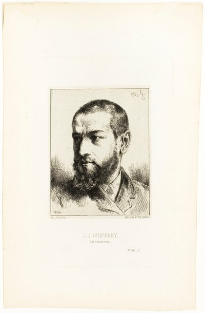 Portrét J.J. Guiffrey od Charles Emile Jacque
